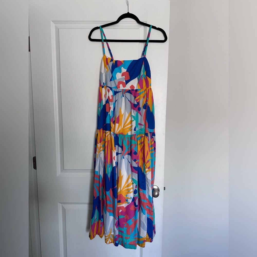 Jcrew, tie back maxi dress. Size 6
